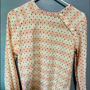 Ace & Jig pink pilka dot top